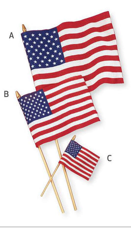 American Cotton Flag 12"x18"