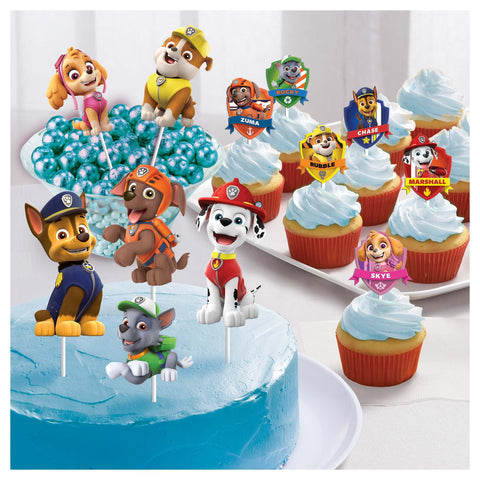Paw Patrol Paper Dessert Toppers