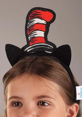 Glittery Dr. Seuss Cat in the Hat Headband one size