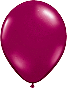 Sparling Burgundy 11 inch Qualatex Professional Quality Latex Balloon Helium Inflated