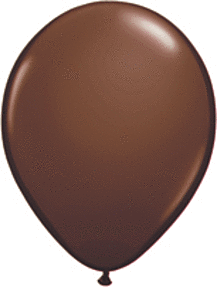 Chocolate Brown 11 inch Qualatex Professional Quality Latex Balloon Helium Inflated