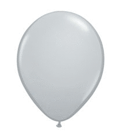 Gray 11 inch Qualatex Professional Quality Latex Balloon Helium Inflated