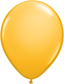 Goldenrod 11 inch Qualatex Professional Quality Latex Balloon Helium Inflated
