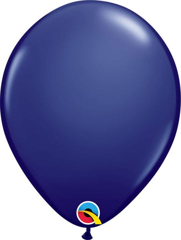 Navy Blue 11 inch Qualatex Professional Quality Latex Balloon Helium Inflated