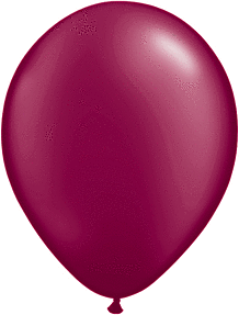 Pearl Burgundy 11 inch Qualatex Professional Quality Latex Balloon Helium Inflated