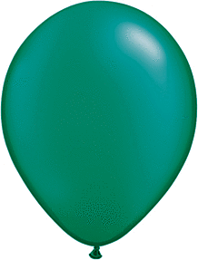 Pearl Emerald Green 11 inch Qualatex Professional Quality Latex Balloon Helium Inflated
