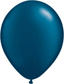 Pearl Midnight Blue 11 inch Qualatex Professional Quality Latex Balloon Helium Inflated