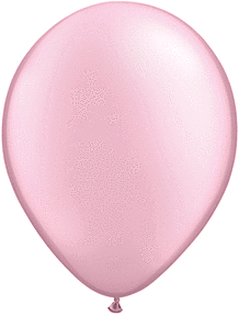 Pearl Pink 11 inch Qualatex Professional Quality Latex Balloon Helium Inflated