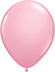 Pink 11 inch Qualatex Professional Quality Latex Balloon Helium Inflated