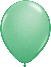 Wintergreen 11 inch Qualatex Professional Quality Latex Balloon Helium Inflated