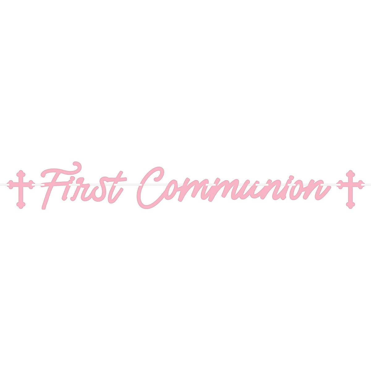 First Communion Banner - Pink