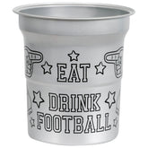 Game Face Football "Eat Drink Football" 16oz Aluminum Cups 4ct