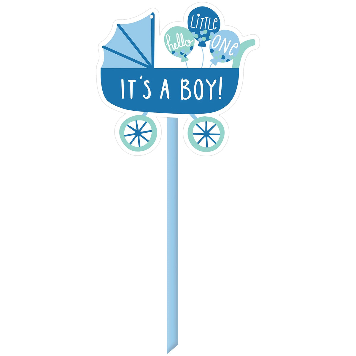 Blue Baby Carriage " Its A boy" Yard Sign