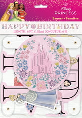 Disney Princess Happy Birthday" Jointed Banner 6 ft"