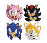 Sonic the Hedgehog Assorted Paper Party Masks (8ct) – Fun Kids’ Costume Masks for Sonic-Themed Birthday Parties