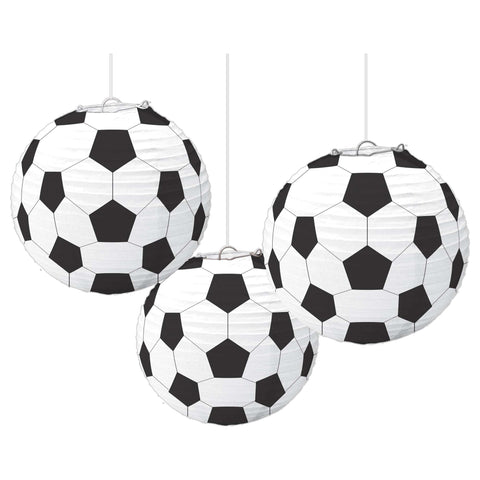 Soccer Themed 9 1/2" Paper Lanterns