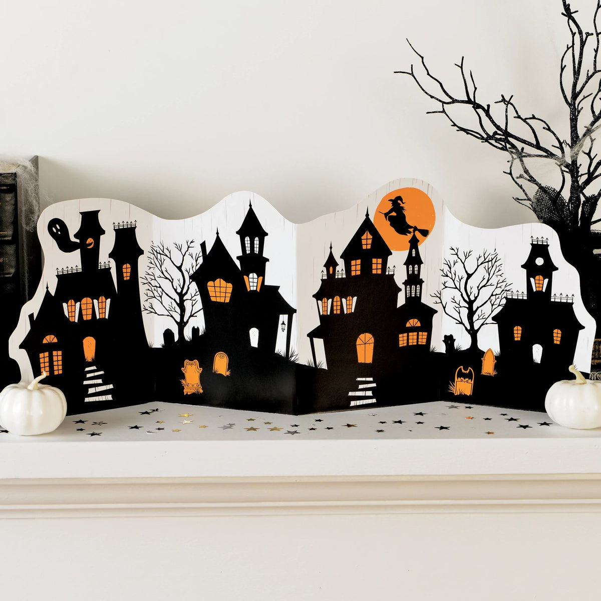 Haunted Houses Halloween Table Decoration