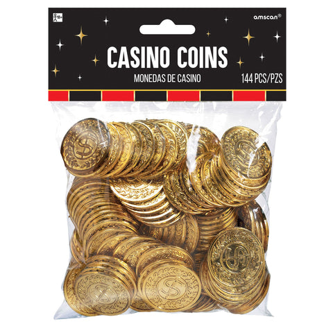Casino Gold Coins Pack of 144