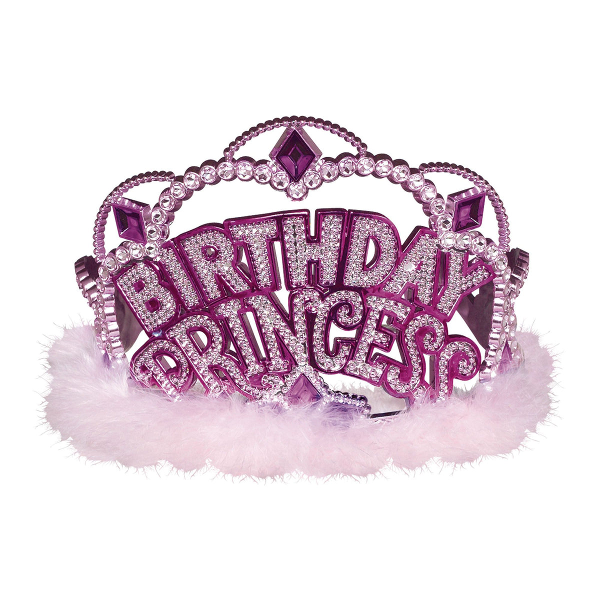Birthday Princess Electroplated Pink Happy Birthday Tiara
