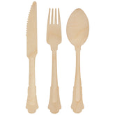 Wooden Cutlery Set 12pc