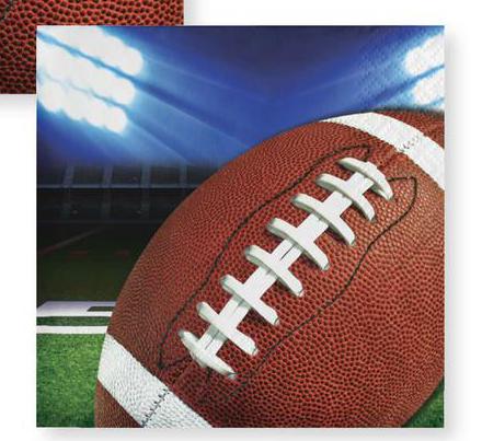 Football Party Paper Beverage Napkin