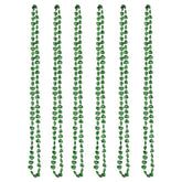 St. Patrick's Day Mini Shamrock Bead 33" Necklace 6 per package