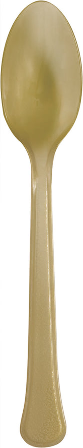 Gold Premium Plastic Spoons Manahawkin, NJ Party Fair reusable cutlery