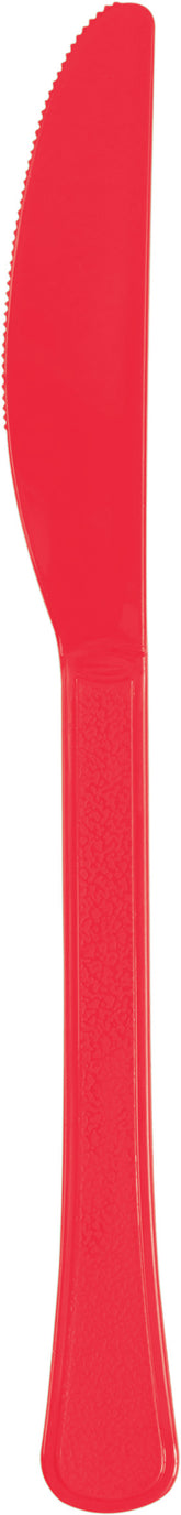 Red Premium Plastic Knives Manahawkin, NJ Party Fair reusable cutlery