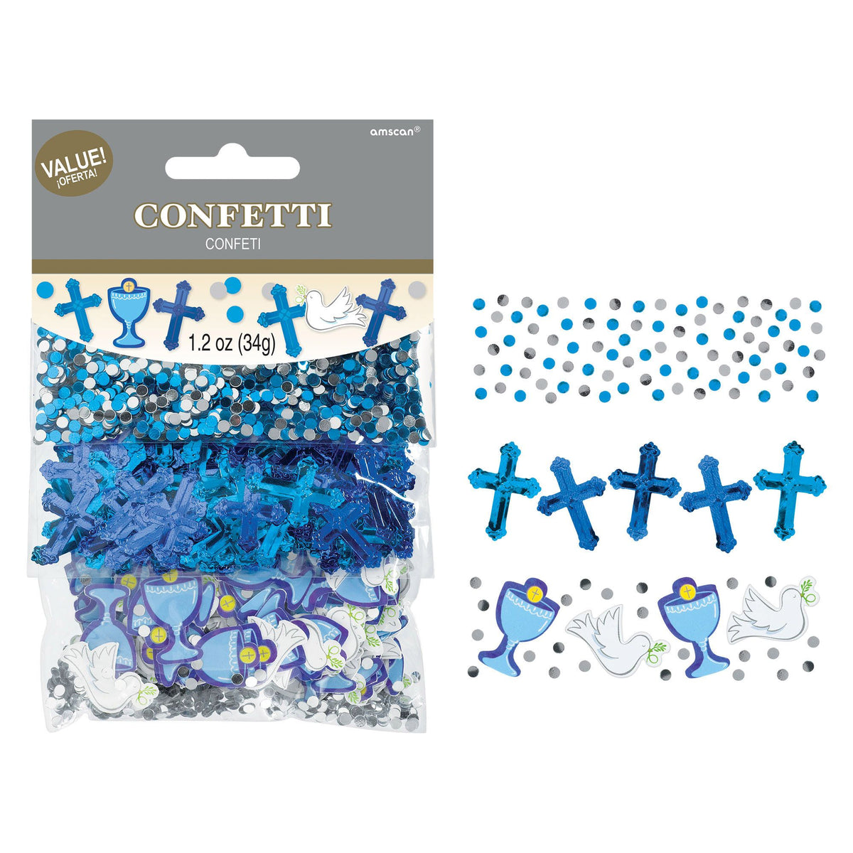 Blue Communion Day 1.2 oz.Confetti Pack