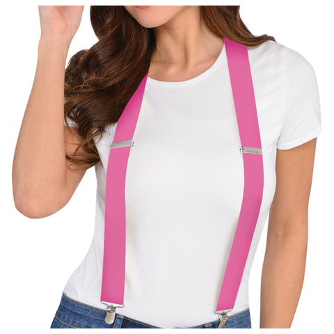 Pink Costume Suspenders