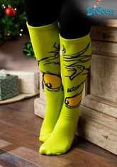 The Grinch Knee High Socks Adult Size Standard