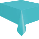 Teal Plastic Table Cover 54"x 108", 1 Per Package