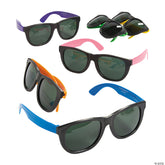 Adults Cool Neon Sunglasses 5 1/2" with 5 1/4" ear pieces, for Novelty Use, 1 per package