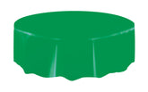 Green 84" Round Plastic Table Cover