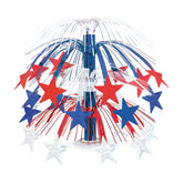 Star Cascade Red ,White, and Blue Centerpiece 1 per package