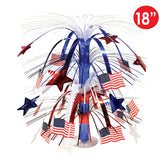 Patriotic Flag Cascade Centerpiece Manahawkin, NJ Party Fair patriotic table decoration