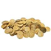 Plastic Gold Coins 1 1/2" Package of 100