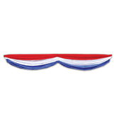 Patriotic Fabric Bunting Manahawkin, NJ Party Fair red white and blue outdoor holiday decoration