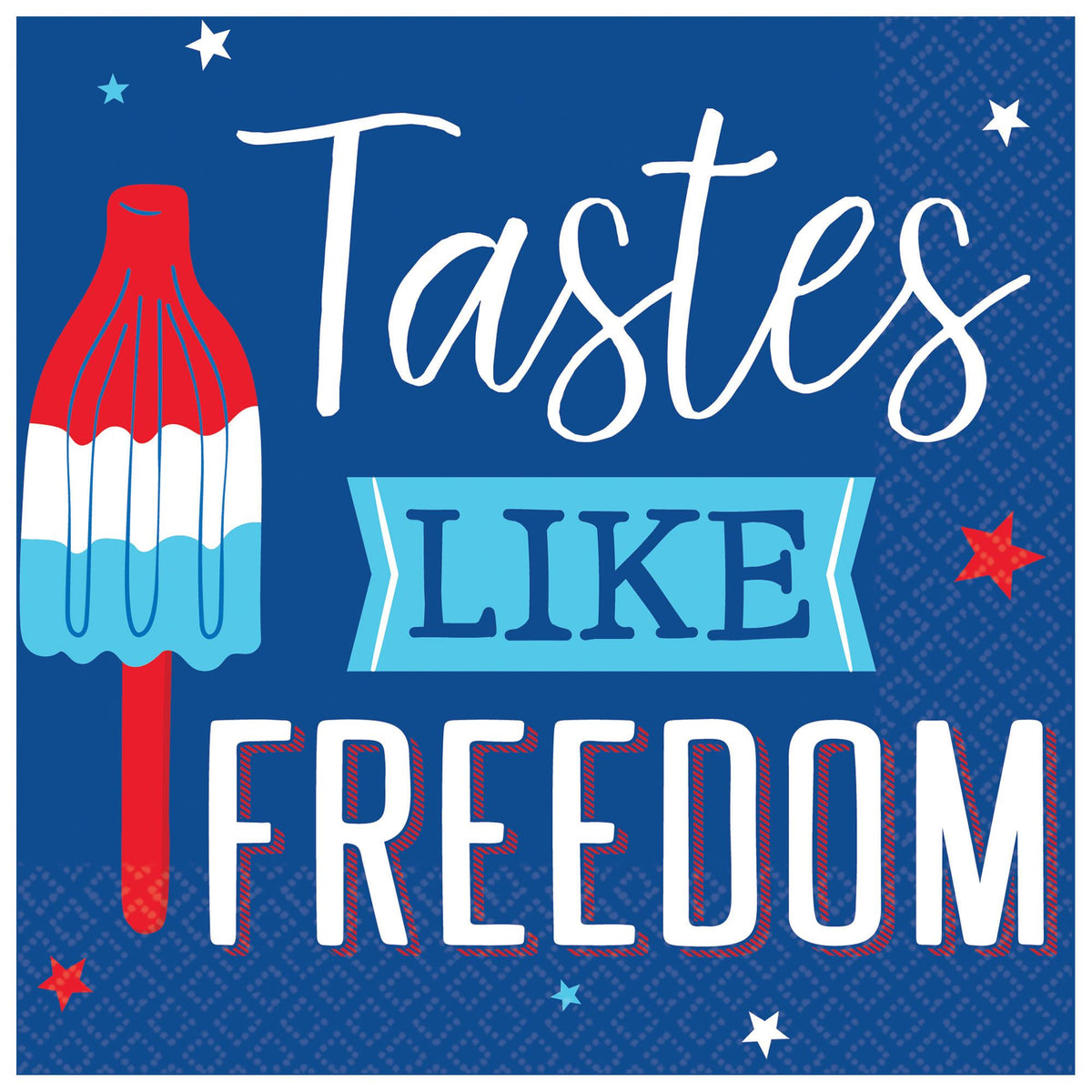"Tastes Like Freedom" Patriotic Luncheon Napkins