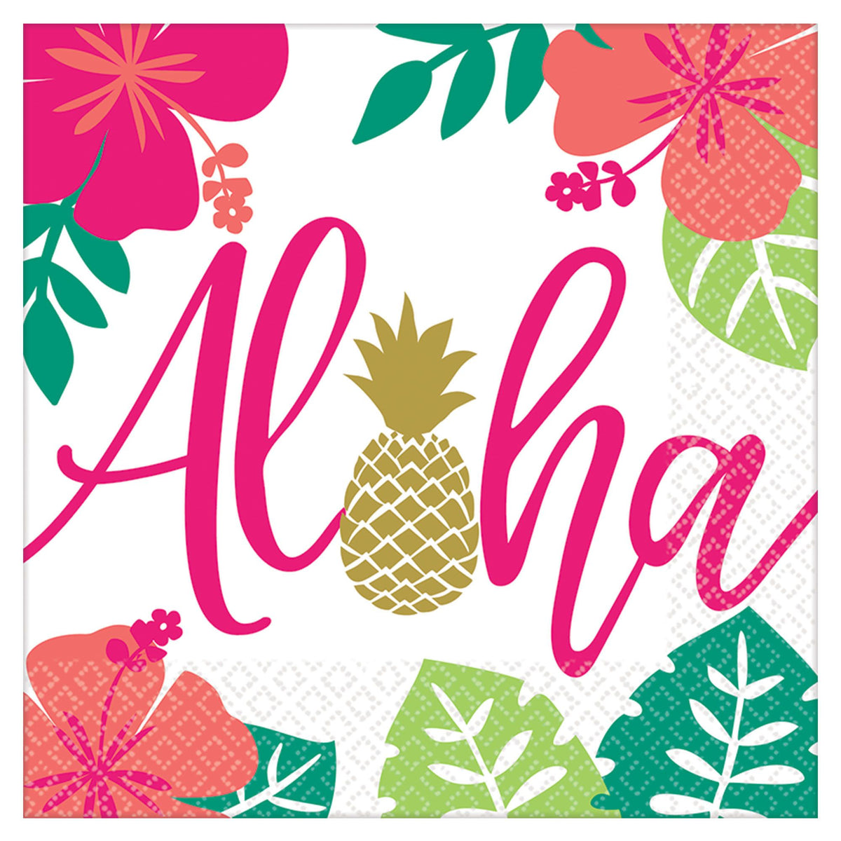 Aloha Theme Paper Luncheon Napkins
