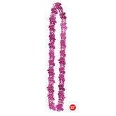 Flamingo and hibiscus bead necklaces 6 pack 33 inch pink party accessories