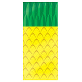 Pineapple Cello Treat Bags – 25-Pack Cellophane Party Favor Bags 4" x 9" x 2
