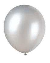 Silver 12 Inch Latex Balloons 72 Per Package