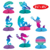 Mermaid mini centerpieces 8 pack 3.5 to 4.75 inch table decorations Party Fair Manahawkin NJ mermaid theme decor