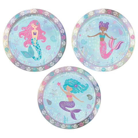 Shimmering Mermaid 7” Paper Plates