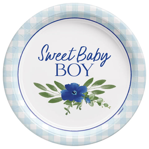 Baby In Bloom 7" Paper Plate