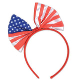 Patriotic Bow Headband 1 per package