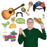 Fiesta photo fun signs 13 piece double sided props Party Fair Manahawkin NJ colorful party photo booth accessories