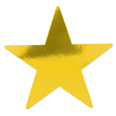 Gold Foil Star 9" Cutout 2 sided 1 per package