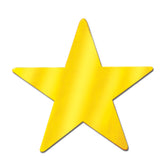 Gold Foil Star 12" Cutout 2 sided 1 per package
